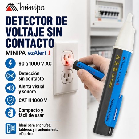 Detector de Voltaje Sin Contacto - Minipa - ezAlert I