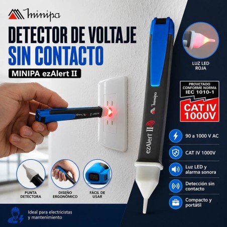 Detector de Voltaje Sin Contacto - Minipa - ezAlert II