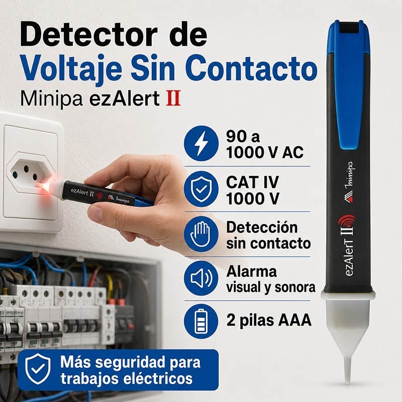 Detector de Voltaje Sin Contacto - Minipa - ezAlert II