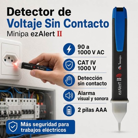 Detector de Voltaje Sin Contacto - Minipa - ezAlert II