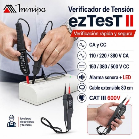 Verificador de Tension - Minipa - ezTesT II