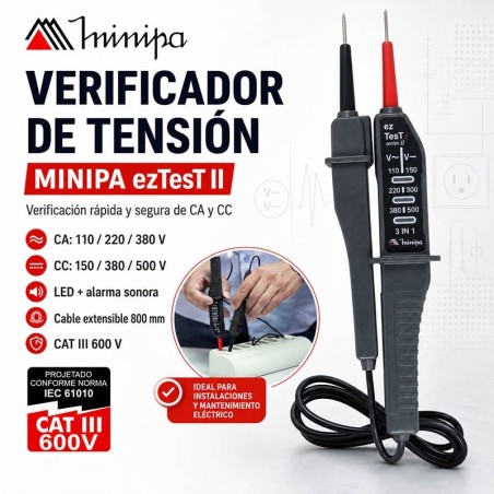 Verificador de Tension - Minipa - ezTesT II