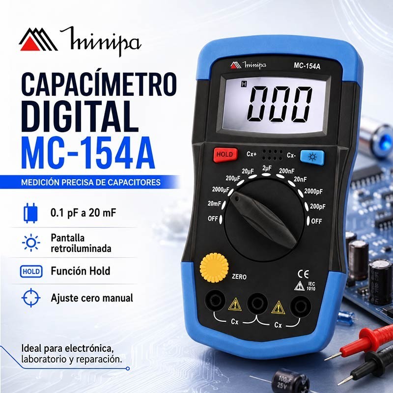 Capacimetro Digital - Minipa - MC-154A