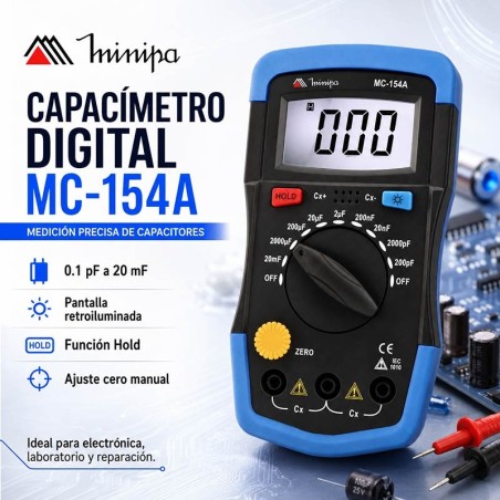 Capacimetro Digital - Minipa - MC-154A