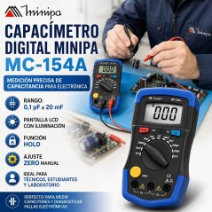 Capacimetro Digital - Minipa - MC-154A