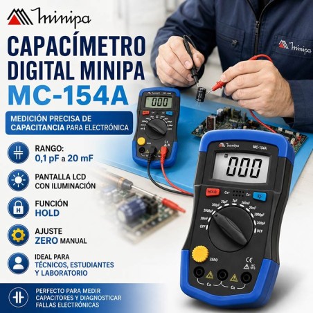 Capacimetro Digital - Minipa - MC-154A
