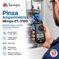 Pinza Amperimetrica - Minipa - ET-3100 - VDC 600V / VAC 600V / AAC 200A