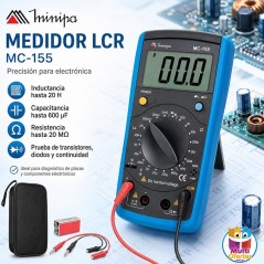 Medidor LCR Capacimetro Digital - Minipa - MC-155