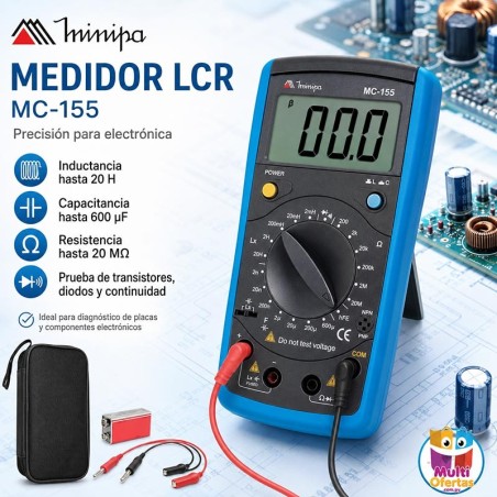 Medidor LCR Capacimetro Digital - Minipa - MC-155