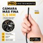 Endoscopio Digital de 3,5 metros con Cámara Fina de 5,5 mm para Android y PC – Pro Instruments - Cable Semirrigido