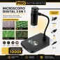 Microscopio Digital - Pro Instruments - Conexión 3 en 1 a Celular y PC