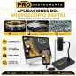 Microscopio Digital - Pro Instruments - Conexión 3 en 1 a Celular y PC