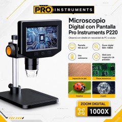 Microscopio Digital con Display - Pro Instruments