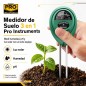Medidor de suelo 3 en 1 - Pro Instruments - Humedad, Luz y pH del suelo