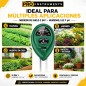 Medidor de suelo 3 en 1 - Pro Instruments - Humedad, Luz y pH del suelo