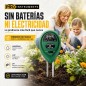 Medidor de suelo 3 en 1 - Pro Instruments - Humedad, Luz y pH del suelo