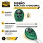 Medidor de suelo 3 en 1 - Pro Instruments - Humedad, Luz y pH del suelo