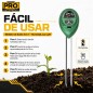 Medidor de suelo 3 en 1 - Pro Instruments - Humedad, Luz y pH del suelo