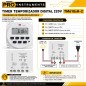 Timer Temporizador Digital 220V - Con salida de Relé - Pro Instruments - TM618sH-2