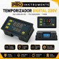 Timer Temporizador Digital 220V - Con salida de Relé - Pro Instruments - T3230