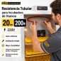 Resistencia Tubular para Incubadora de Huevos - Diam. 20 cm - Potencia 200W - Pro Instruments