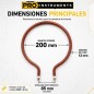 Resistencia Tubular para Incubadora de Huevos - Diam. 20 cm - Potencia 200W - Pro Instruments