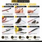 Resistencia de silicona - Cable calefactor de fibra de carbono - 5 metros - Pro Instruments