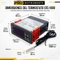 Termostato Controlador de Temperatura 220V con Sonda Incluida - Pro Instruments - STC-1000