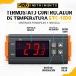 Termostato Controlador de Temperatura 220V con Sonda Incluida - Pro Instruments - STC-1000