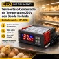 Termostato Controlador de Temperatura 220V con Sonda Incluida - Pro Instruments - STC-3000