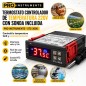 Termostato Controlador de Temperatura 220V con Sonda Incluida - Pro Instruments - STC-3000