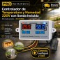 Termostato Controlador de Temperatura y Humedad 220V con Sonda Incluida - Pro Instruments - XK-W1099
