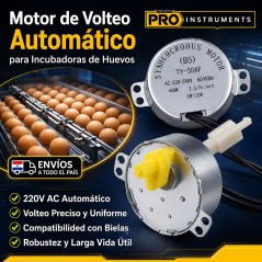 Motor de Volteo para incubadoras de Huevos - 220V - Pro Instruments - 50TYZ