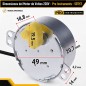Motor de Volteo para incubadoras de Huevos - 220V - Pro Instruments - 50TYZ