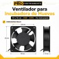 Ventilador para Incubadora de Huevos 12 x 12 cm - 22 Watts - 220V - Pro Instruments