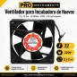 Ventilador para Incubadora de Huevos 12 x 12 cm - 22 Watts - 220V - Pro Instruments