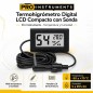 Termohigrometro Digital LCD Compacto con Sonda - Pro Instruments - TPM-30 - Temperatura y humedad