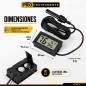 Termohigrometro Digital LCD Compacto con Sonda - Pro Instruments - TPM-30 - Temperatura y humedad