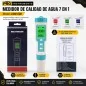 Phmetro Medidor de Calidad de Agua 7 en 1 - pH / TDS / S.G. / EC / Salinidad / ORP / Temperatura - Pro Instruments