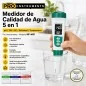 Phmetro Medidor de Calidad de Agua 5 en 1 - pH / TDS / EC / Salinidad / Temperatura - Pro Instruments