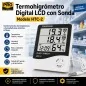 Termohigrometro Digital LCD con Sonda - Pro Instruments - HTC-2 - Temperatura y humedad interior y exterior