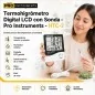 Termohigrometro Digital LCD con Sonda - Pro Instruments - HTC-2 - Temperatura y humedad interior y exterior