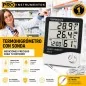 Termohigrometro Digital LCD con Sonda - Pro Instruments - HTC-2 - Temperatura y humedad interior y exterior
