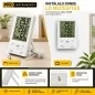 Termohigrometro Digital LCD con Sonda - Pro Instruments - TA298 - Temperatura y humedad interior y exterior