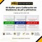 Kit Buffer para Calibración de Medidores de pH y pHmetros 4.01 / 6.86 / 9.18 – Pro Instruments