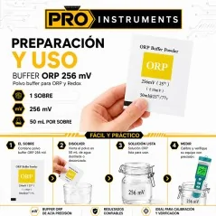 Buffer para Calibración de Medidores de ORP y Redox 256 mV – Pro Instruments