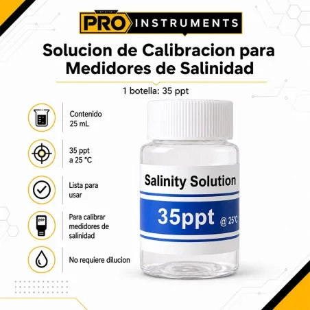 Solución de Calibración para Medidores de Salinidad 35 ppt – Pro Instruments