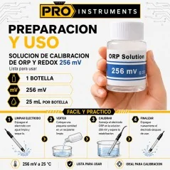 Solución de Calibración para Medidores de ORP y Redox 256 mV – Pro Instruments