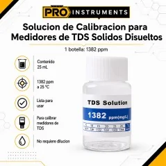 Solución de Calibración para Medidores de TDS Solidos Disueltos 1382 ppm – Pro Instruments
