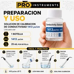 Solucion de Calibración para Medidores de Conductividad 1413 µs/cm – Pro Instruments